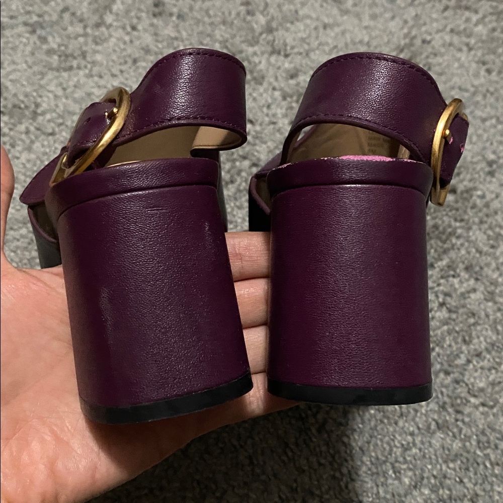 AEROSOLES Deep Purple Two-Band Slingback Sandals - Picture 3 of 3